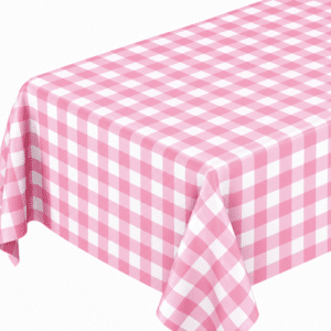 Pink Gingham Tablecloth