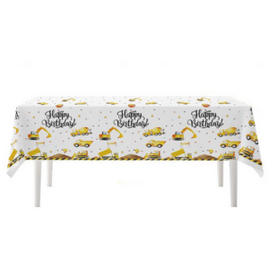 Watercolor Construction Tablecloth