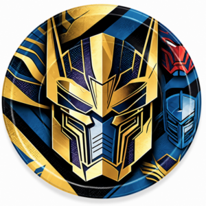 Transformers Themed Large Paper Plates (10 Plates)