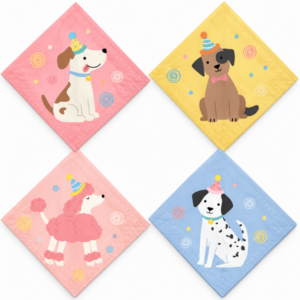 Puppy Themed Napkins (20 Napkins)