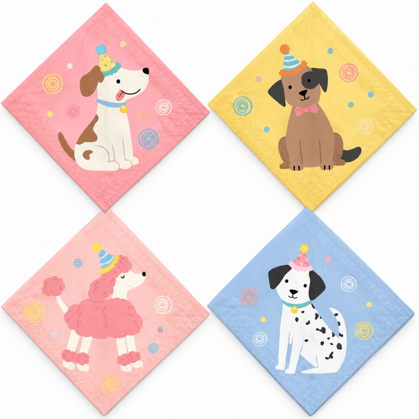 Puppy Themed Napkins (20 Napkins)