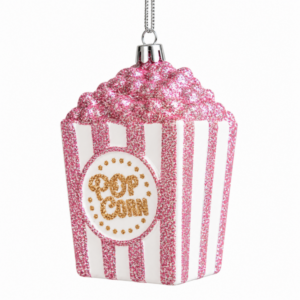 Pink Christmas Tree Ornament - Popcorn