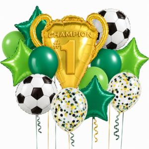 Soccer Themed Foil Balloon Set (13 Balloons)