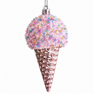 Pink Christmas Tree Ornament - Ice Cream