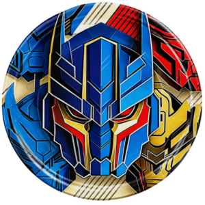 Transformers Themed Small Paper Plates (10 Plates)
