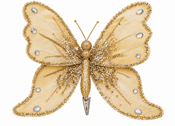 Large Butterfly Décor - Gold