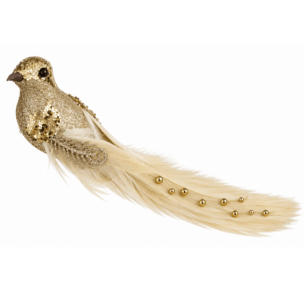 Bird Christmas Tree Decoration - Gold